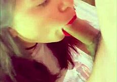 Latina Whore Gives Hot Blowjob with Cum in Mouth