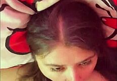 Latina Whore Gives Hot Blowjob with Cum in Mouth