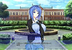 Akumeru Family - Mahiru Route Part 1 - Stuck in the Wall with Big Tits and Ass Masturbation