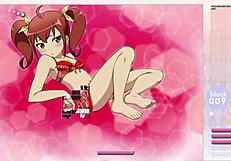 Kurusu Kanako strips during Arkanoid gameplay, clothes ripped in anime hentai