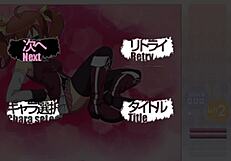 Kurusu Kanako strips during Arkanoid gameplay, clothes ripped in anime hentai