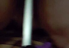 riding dildo all the way with big toys