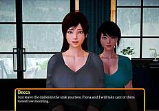 Milf ass fucked in hentai family!