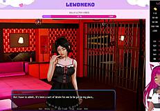 What happens when Vtuber Lewdneko plays Harem Hotel in part 16?