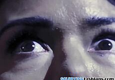 gorgeous dyke squirting during sensual fingering 😍