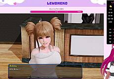 What happens when Vtuber Lewdneko plays Harem Hotel in part 16?