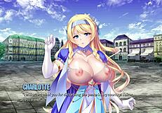 in harem hunter, using sex-ray vision to fuck in the cave