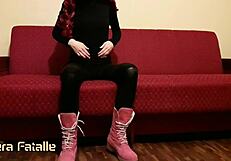 clothes on quickie pov with milf