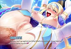 in harem hunter, using sex-ray vision to fuck in the cave