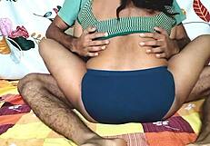 Desi Bhabhi With Big Tits Gives Oiled Massage To Brother-In-Law