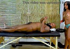 Naughty Girl Gives Footjob And Cum In Mouth!