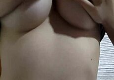 Teen Flashes Big Tits While Having Solo Fun