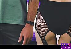 Blonde skinny petite gets his dick inside