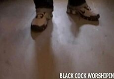 We are going to double team his huge black cock in this cuckold humiliation scene