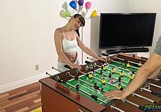 feeling so excited fucking my step-sister luna in this bet, her hairy pussy is amazing