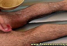 Perfect Muscular Stud Gets Massage!