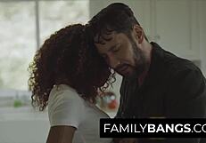 Does white stepdad cum on black stepdaughter's mouth? Scarlit Scandal and Tommy Pistol