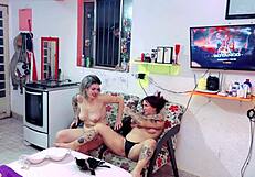 Hidden Watching Sisters Lesbian Then Joins Bisexual Gaping