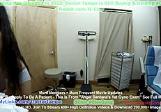 Clov Angel Santana's first gyno exam caught secretly by Doctor Tampa
