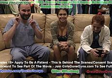 Clov Angel Santana's first gyno exam caught secretly by Doctor Tampa