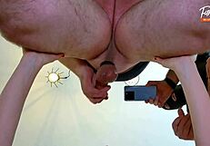 Wife Shares Double Blowjob in Cum-Filled Threesome