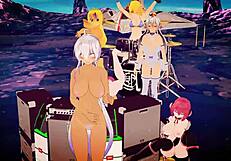 Erotic dancing in mmd r18 engel scene