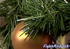 Lesbo Babes in Lingerie Pillow Fight Before Wild Pussylicking Session