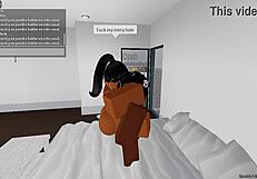 I'm a 19-year-old black guy fucking this cock-hungry slut, he says.