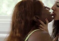 Exclamatory-Provocative Skinny Babe Licks Busty Ebony's Wet Pussy!