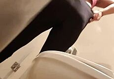 Spy Catches Intimate Moments In Public Toilet.