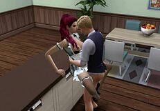 Husband cheats with young maid roughly