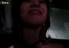 Little Horn Gives To Uber Driver For Payment.