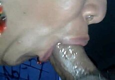 shemale fucking and sucking transsexual on the street