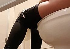 Spy Catches Intimate Moments In Public Toilet.