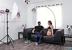 Spizoo - big booty fallon west gets her ass fucked by a moster cock