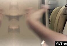 Cute lesbian lovers finger hot pussies to intense orgasms.