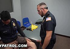 Gay patrol busts pimp and hoes take cop dick
