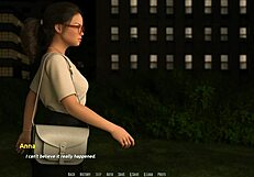 Anna becomes a rockstar in this roleplay scene.