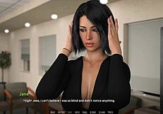 Anna becomes a rockstar in this roleplay scene.