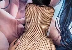 In Red Lingerie, the Brunette Amateur Mexican Gets Roughly Fucked at Home