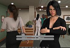 Anna becomes a rockstar in this roleplay scene.