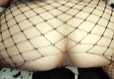 milf sexwife anal with husband's friend in stockings