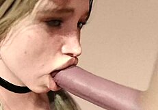 big white dick blowjob blond girl