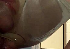 He got pounded hard with a huge dildo until squirting