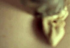 My stepbrother casually films me masturbating in the kitchen