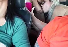 I FUCKED the WET BLONDE SLUT inside the CAR while her EX FILMED the GROUP INTERRACIAL ACTION