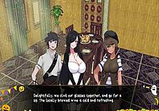 Horror mansion ep1 - footjob under desk