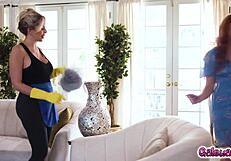 Marie Mccray and Lily Lalimar in Secretive Lesbian Fingering