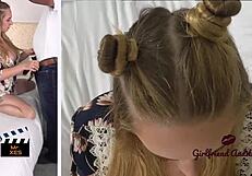 Big busted Canadian blonde Gigi Jax in her interracial audition scene with hardcore themes