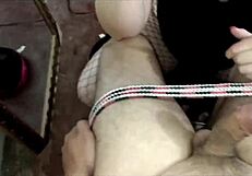 Hot vampire gets ass fucked on Halloween with cum in mouth